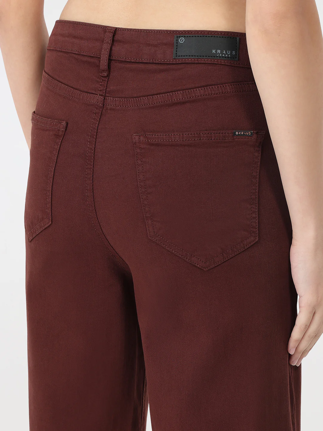 Women Sepia High-Rise Crop Wide Leg Jeans - Image 6