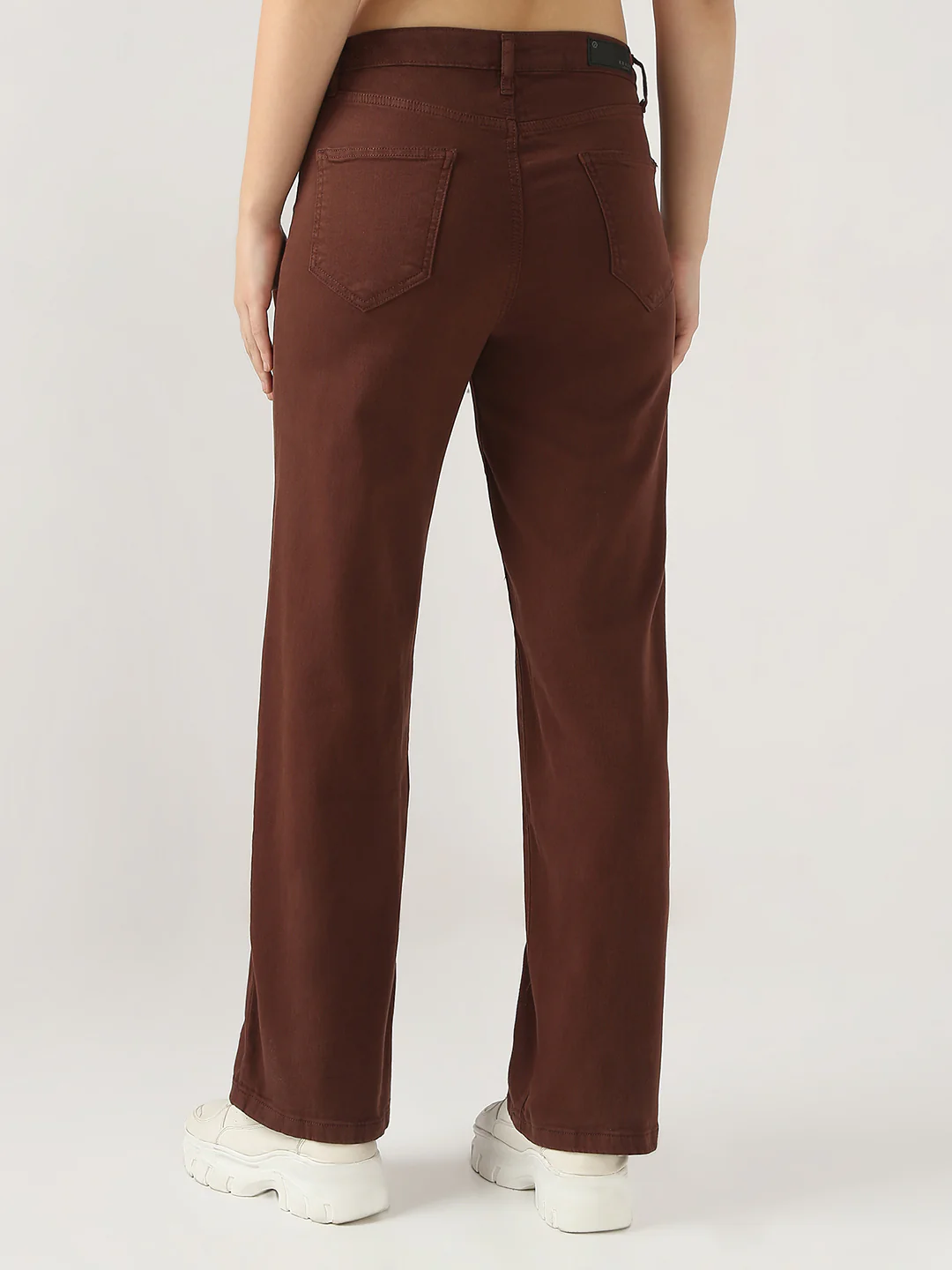 Women Sepia High Rise Wide Leg Jeans - Image 3