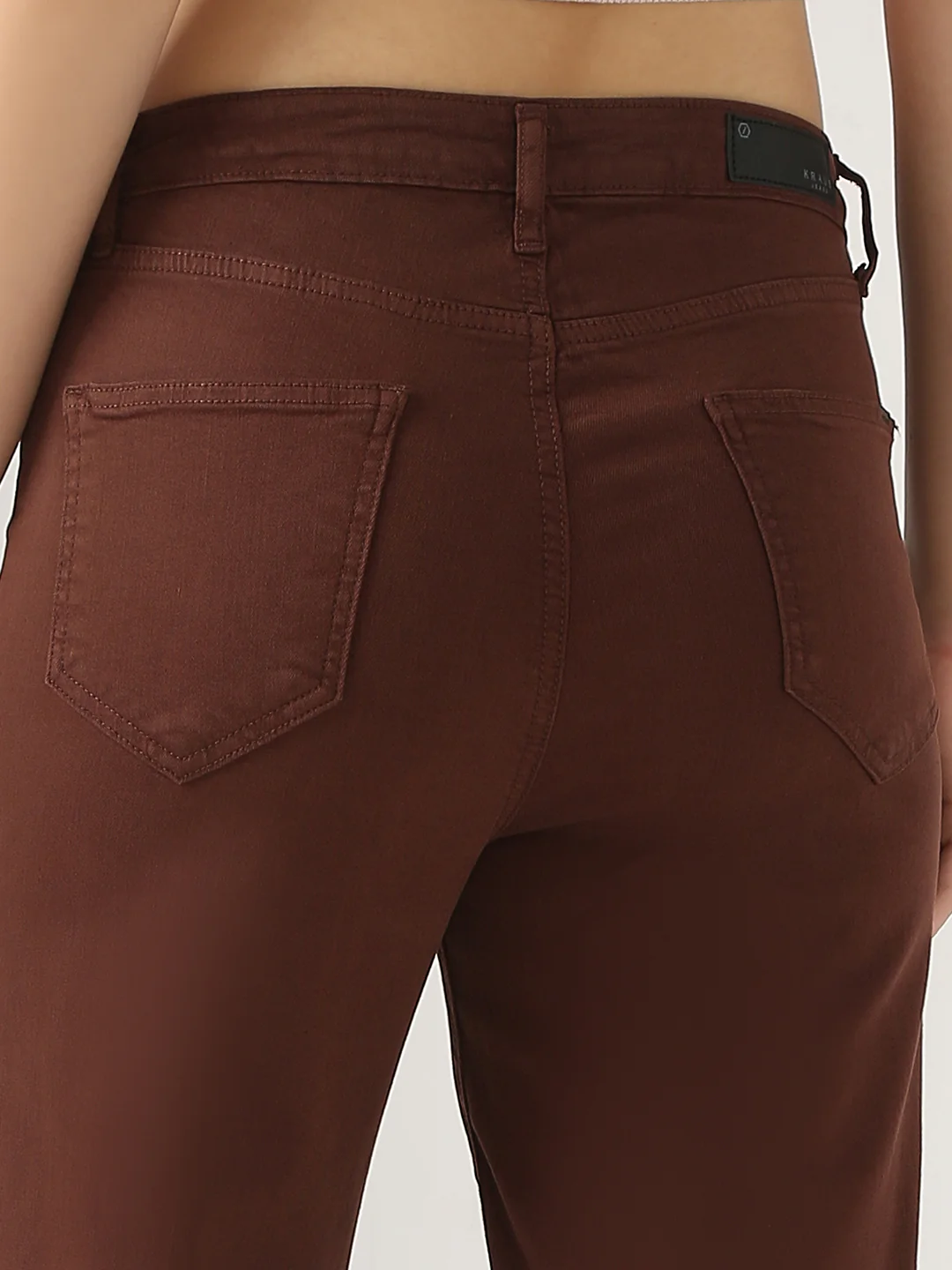 Women Sepia High Rise Wide Leg Jeans - Image 6