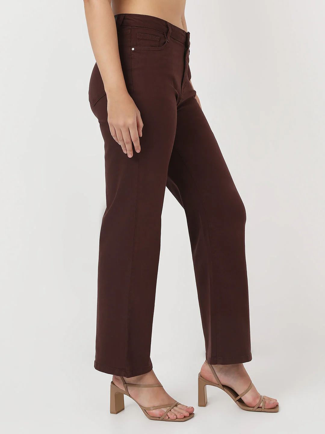Women Sepia Loose Straight Jeans - Image 5