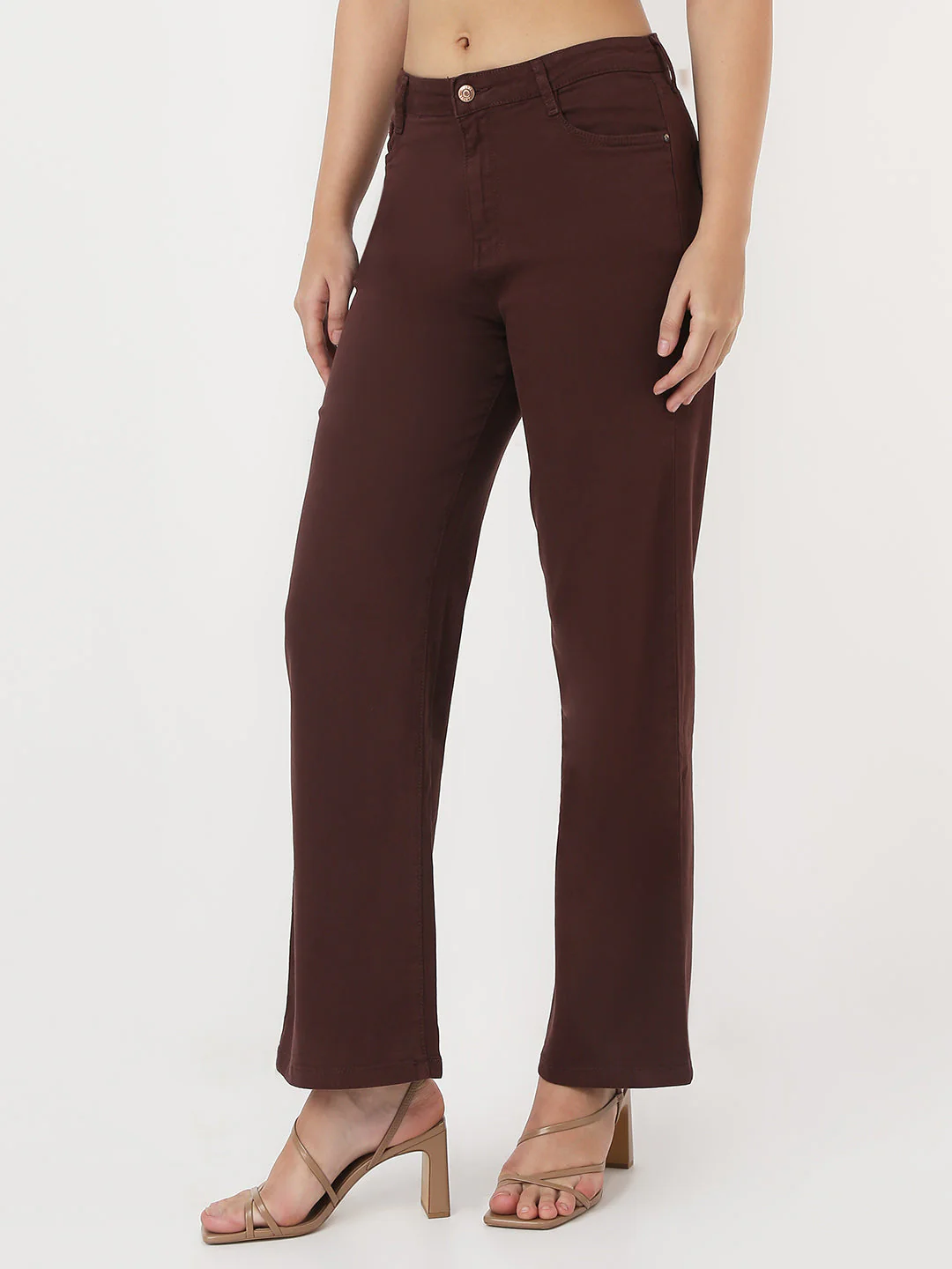 Women Sepia Loose Straight Jeans - Image 7