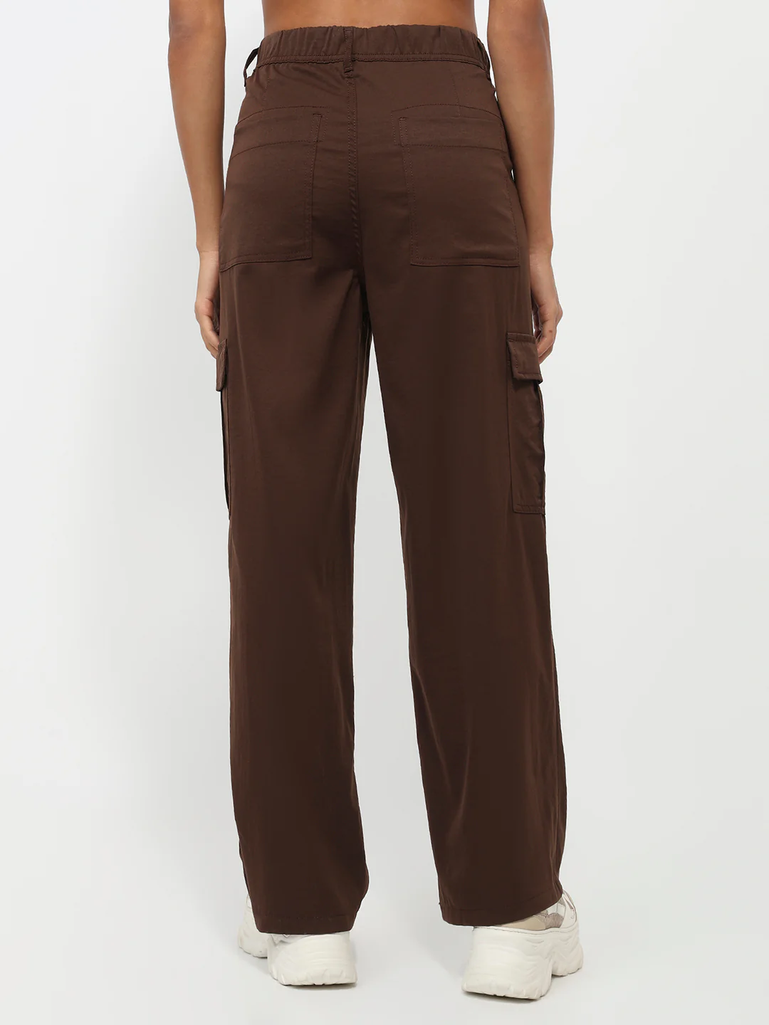 Women Sepia Mid-Rise Cargo - Image 3