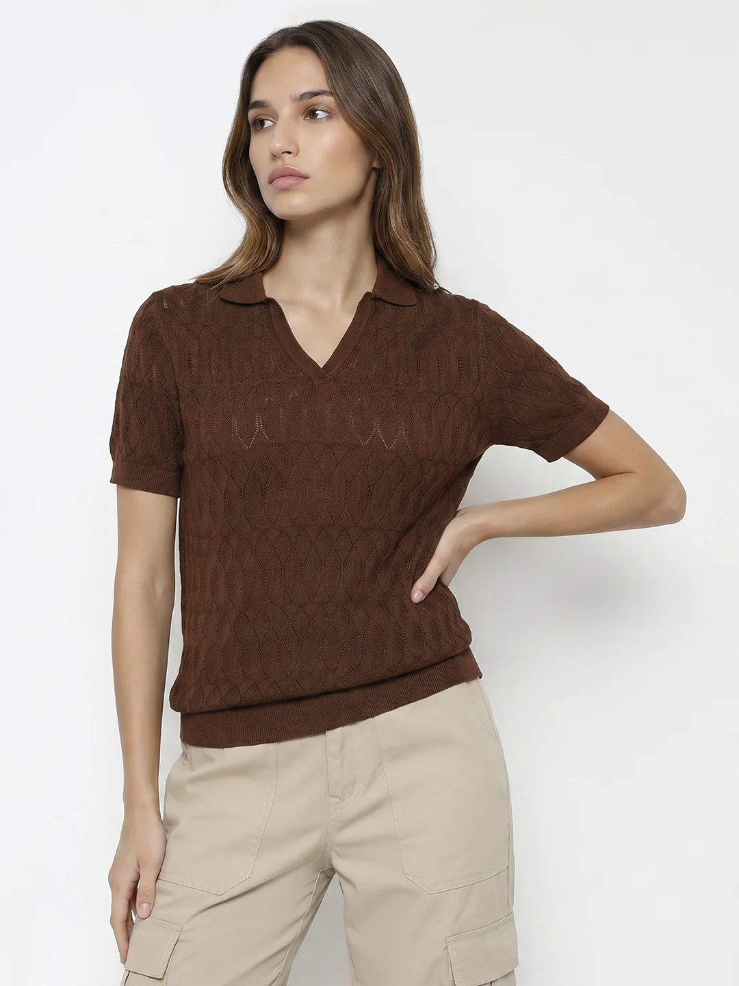 Women Sepia Ponitelle Top - Image 2