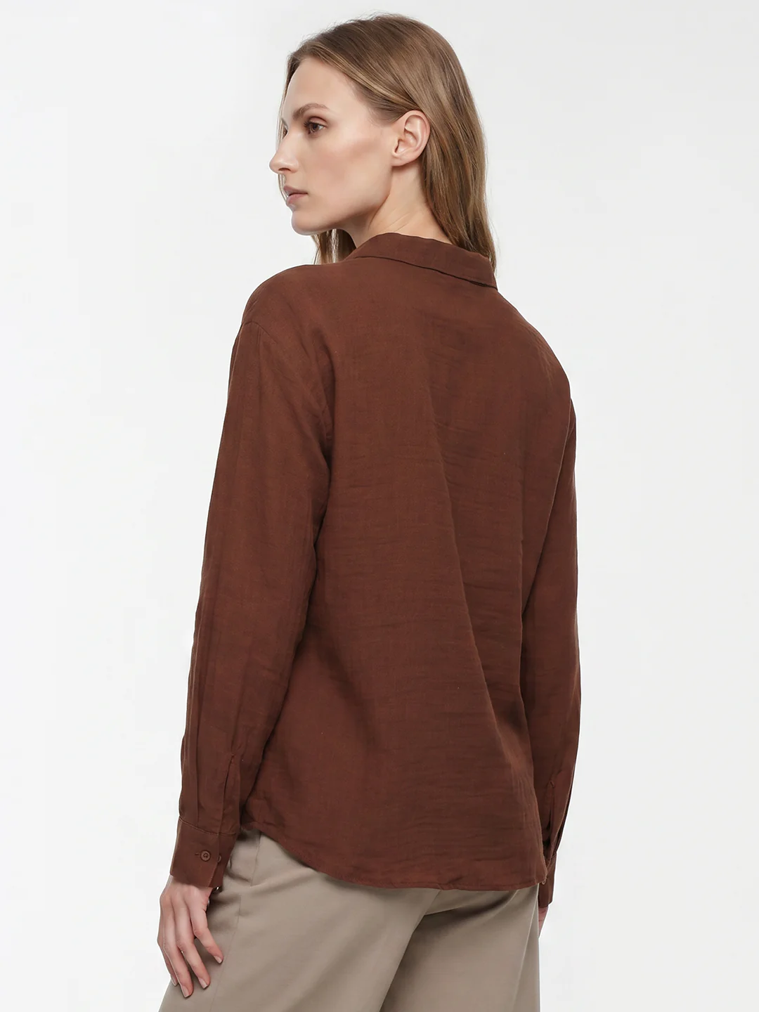 Women Sepia Shirt - Image 3