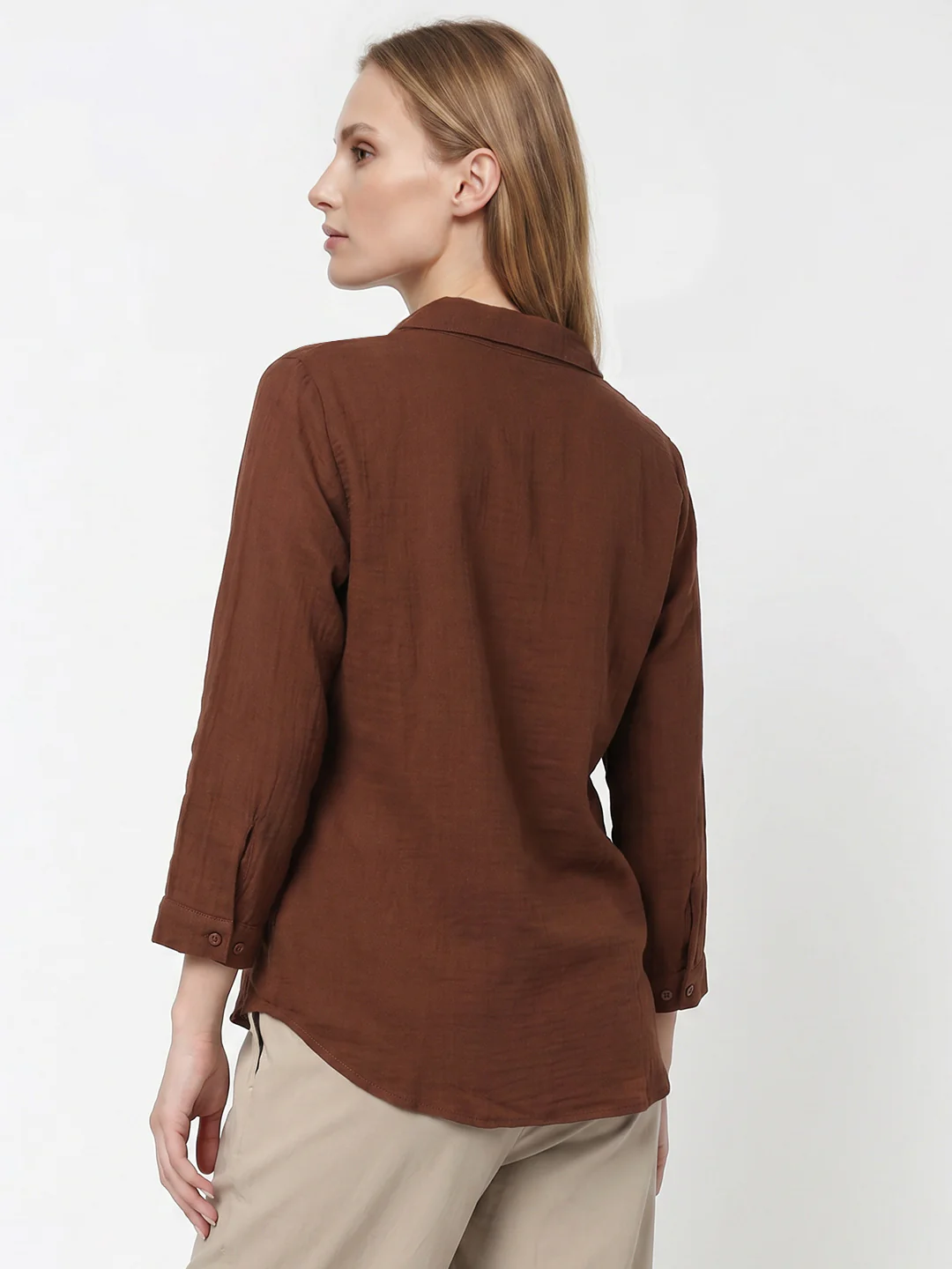 Women Sepia Shirt - Image 3