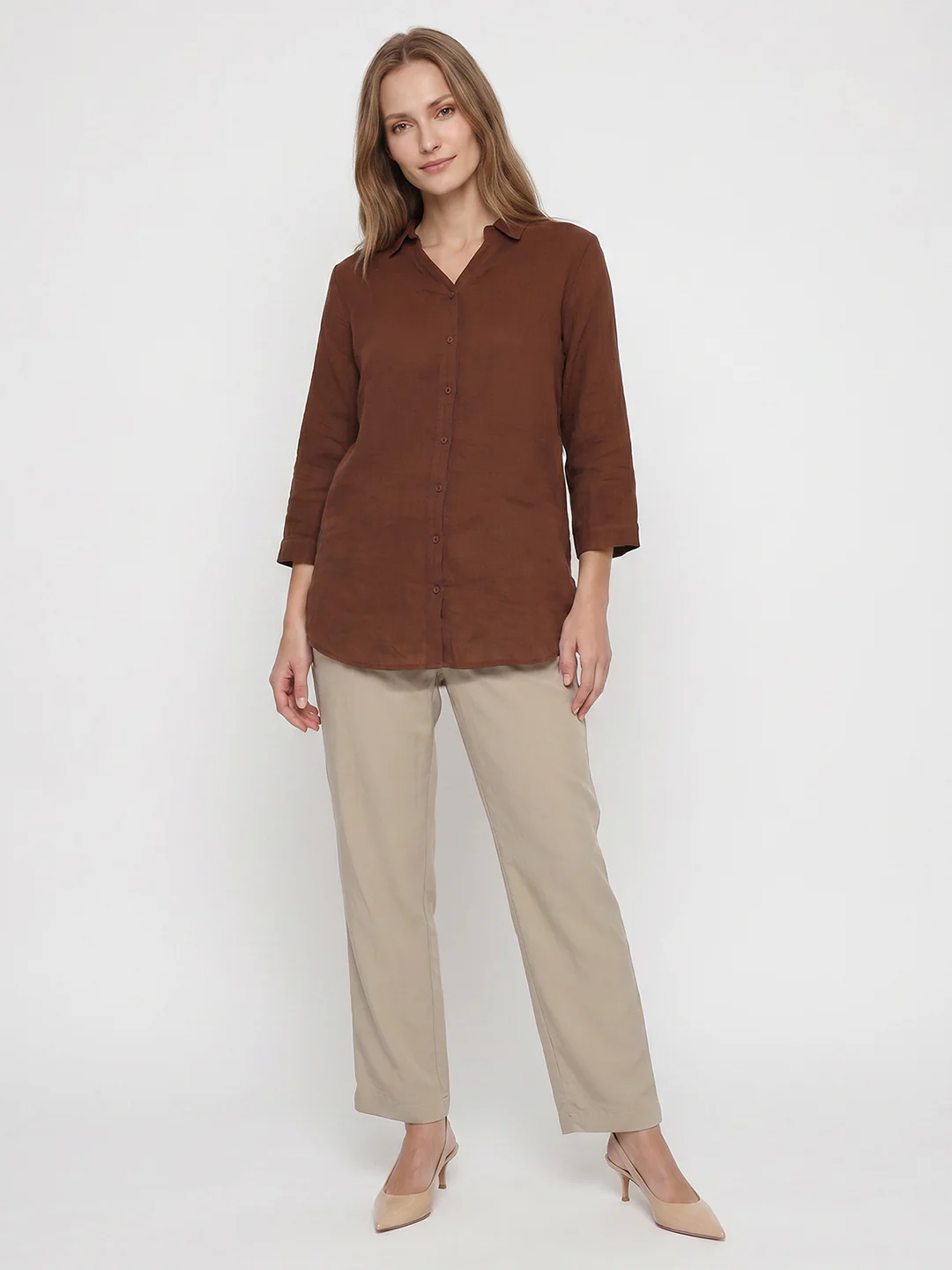Women Sepia Shirt - Image 4