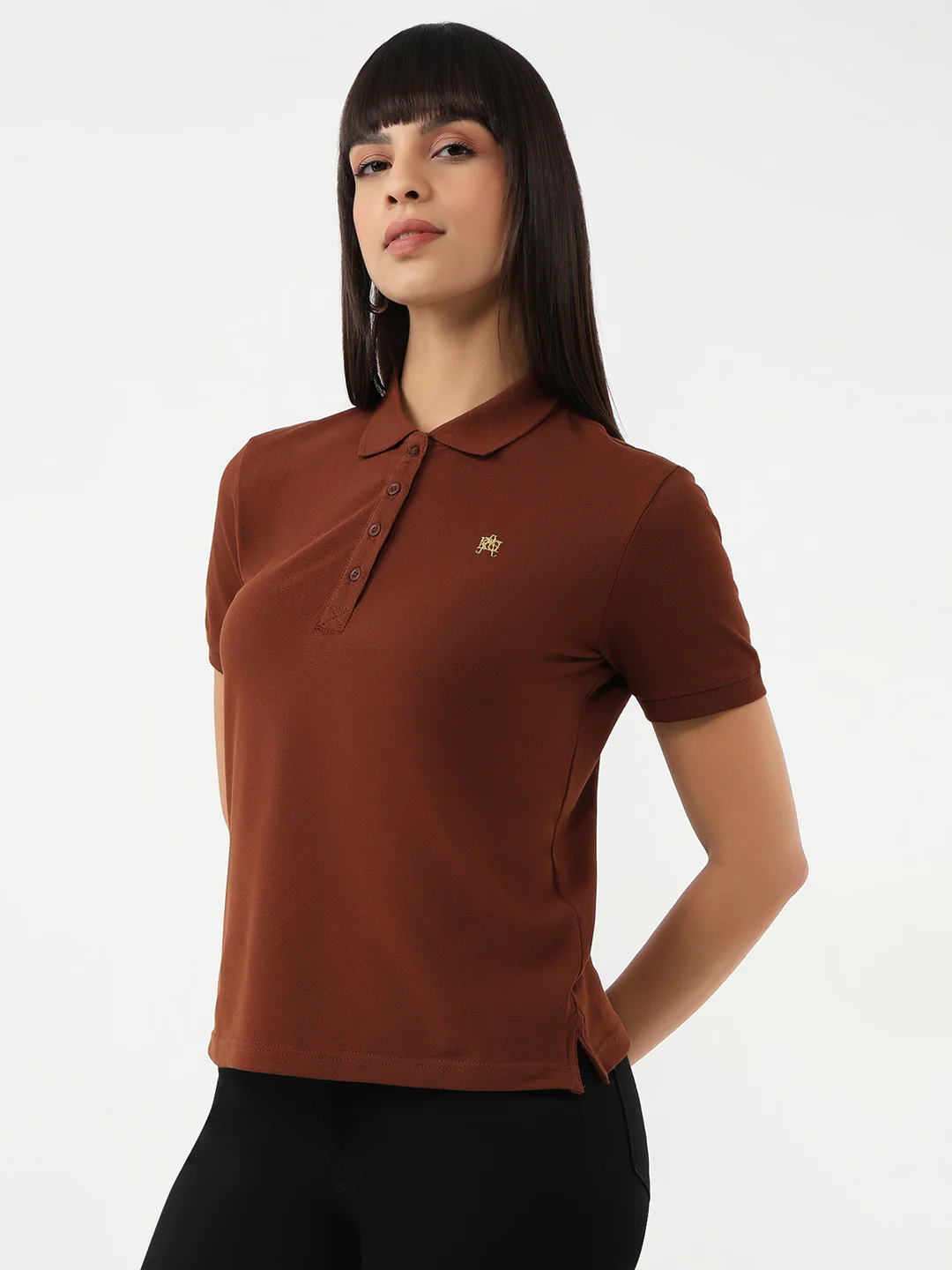 Women Sepia Slim T-Shirt - Image 4