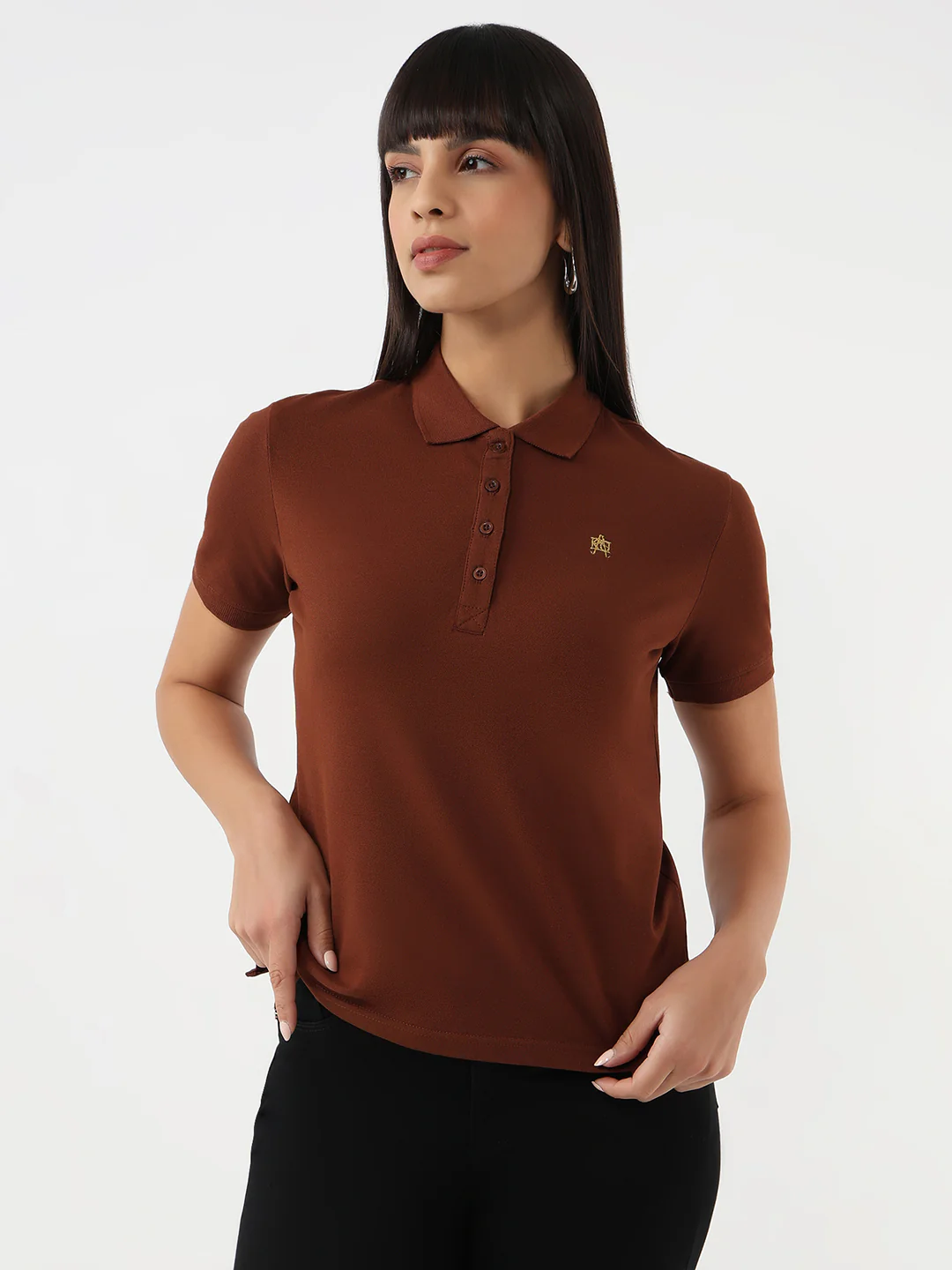 Women Sepia Slim T-Shirt - Image 5