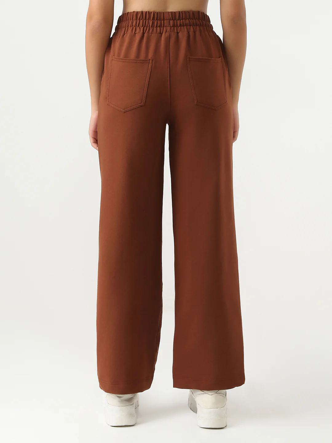 Women Sepia Wide Leg Treggings - Image 3