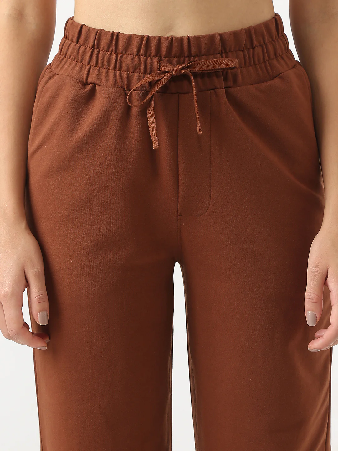 Women Sepia Wide Leg Treggings - Image 4
