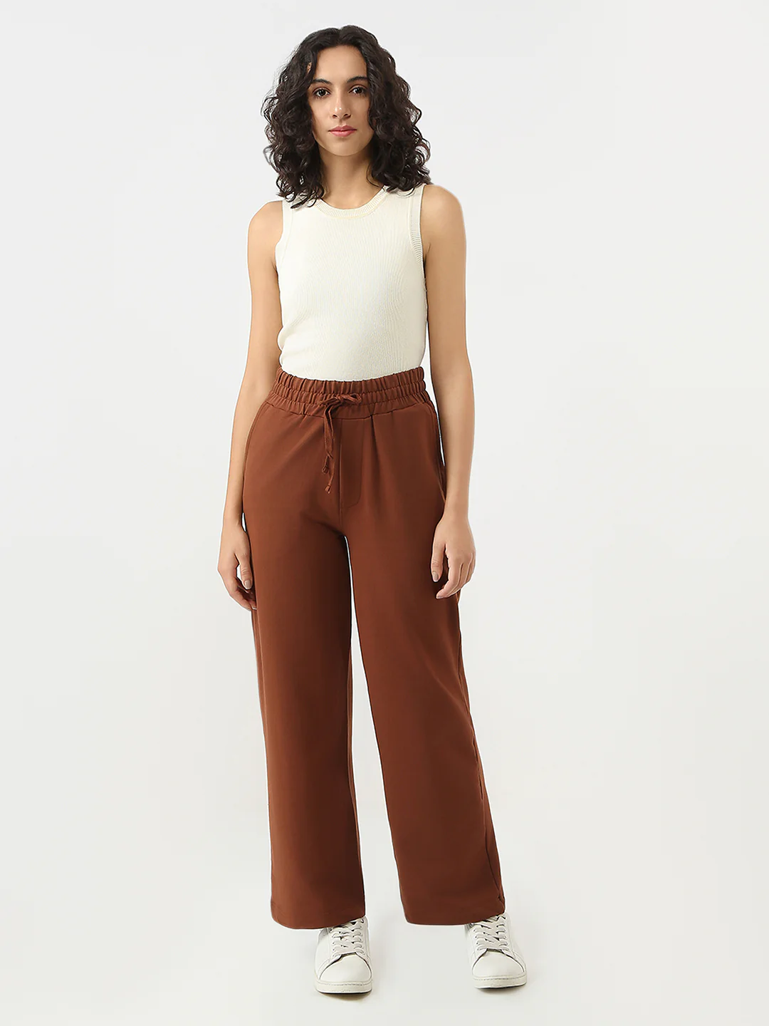 Women Sepia Wide Leg Trouser - Image 4