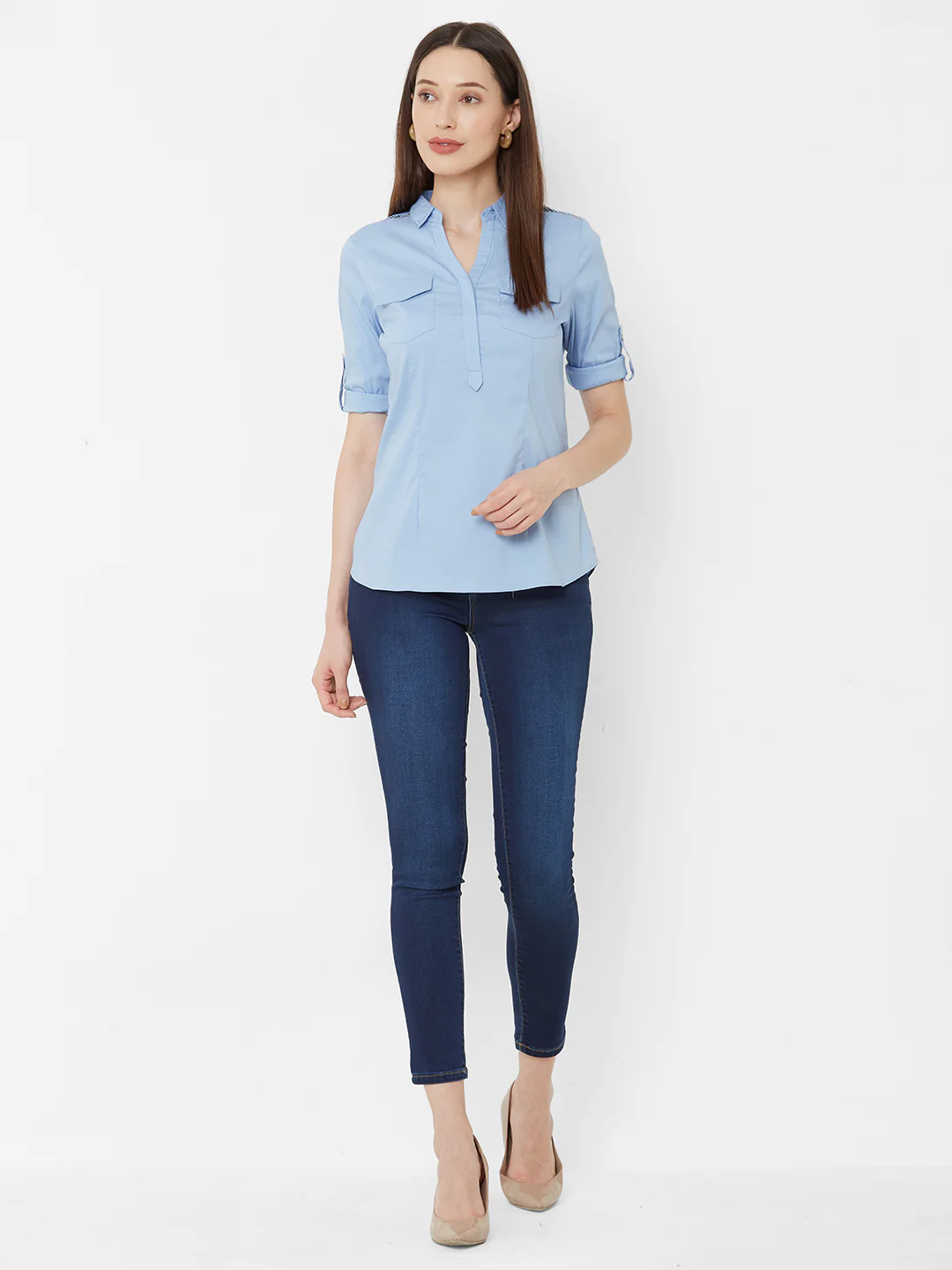 Women Sky Blue Top