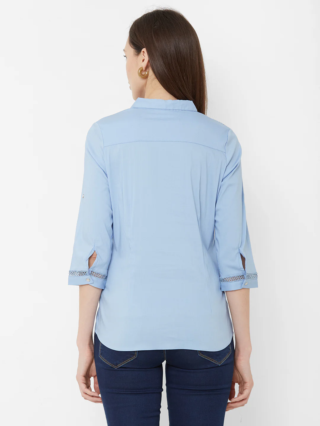 Women Sky Blue Top - Image 3