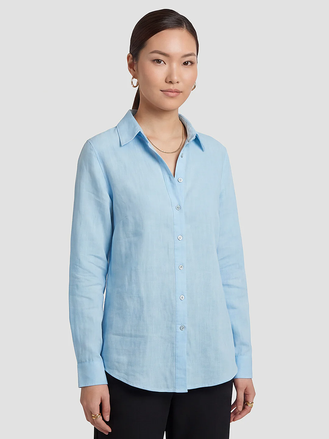 Women Sky Oversized Shirt - Image 2