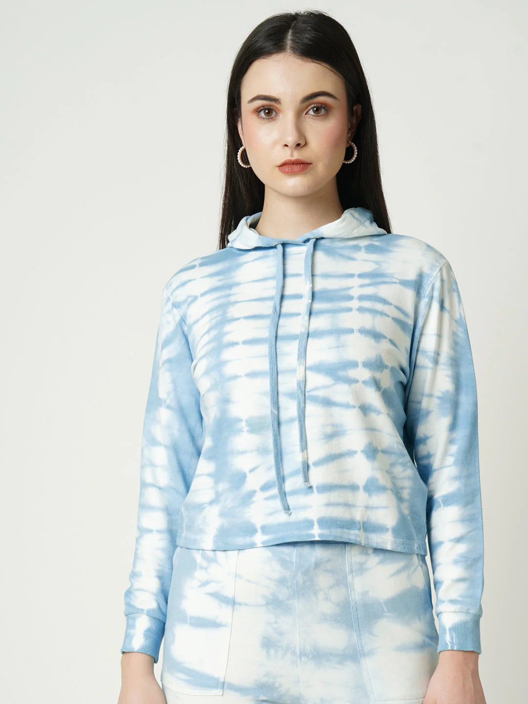 Women Sky Tie & Dyed Sweatshirt - Image 2