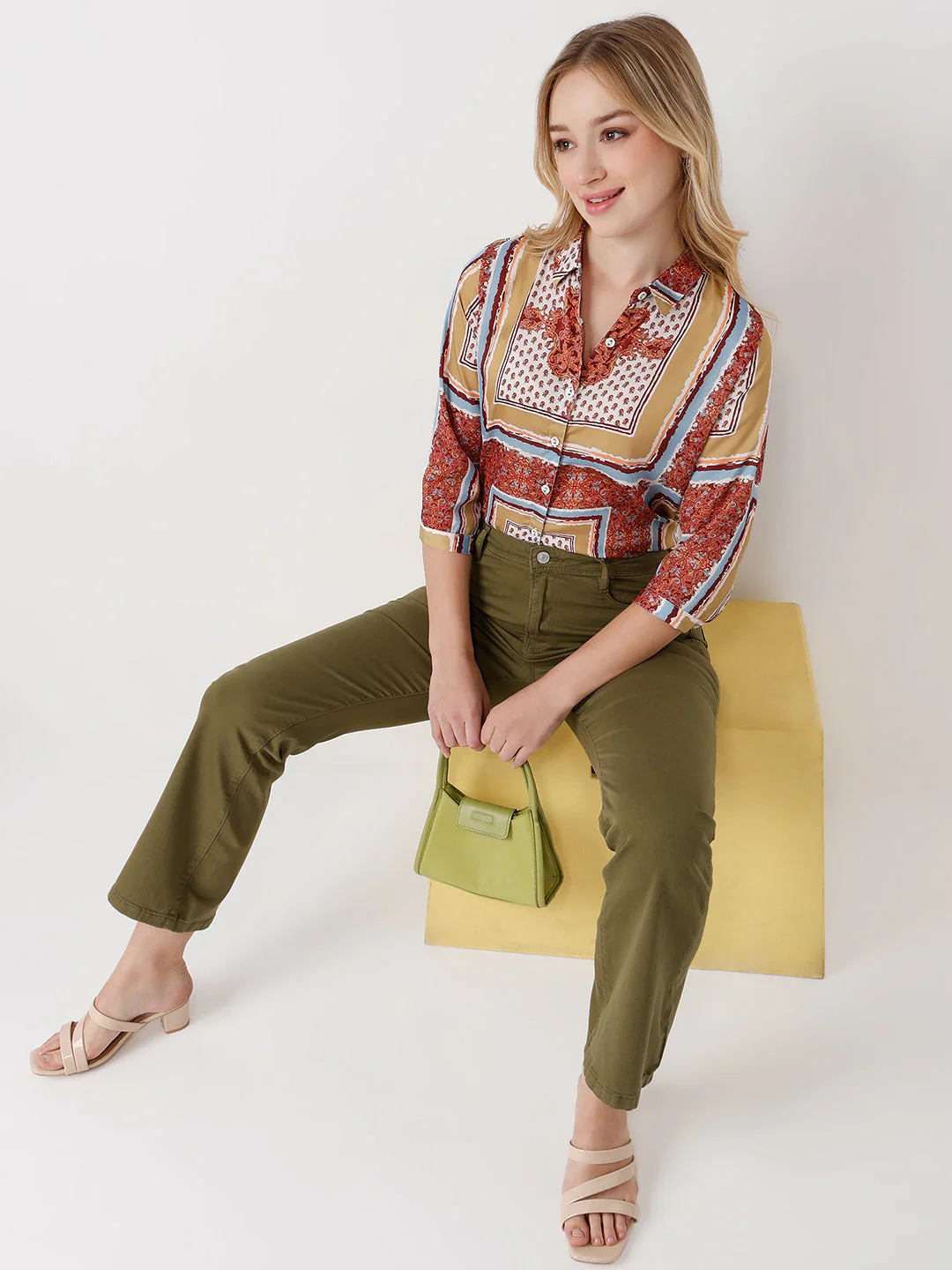 Women Slim Fit Bohemianprint Shirt - Image 2