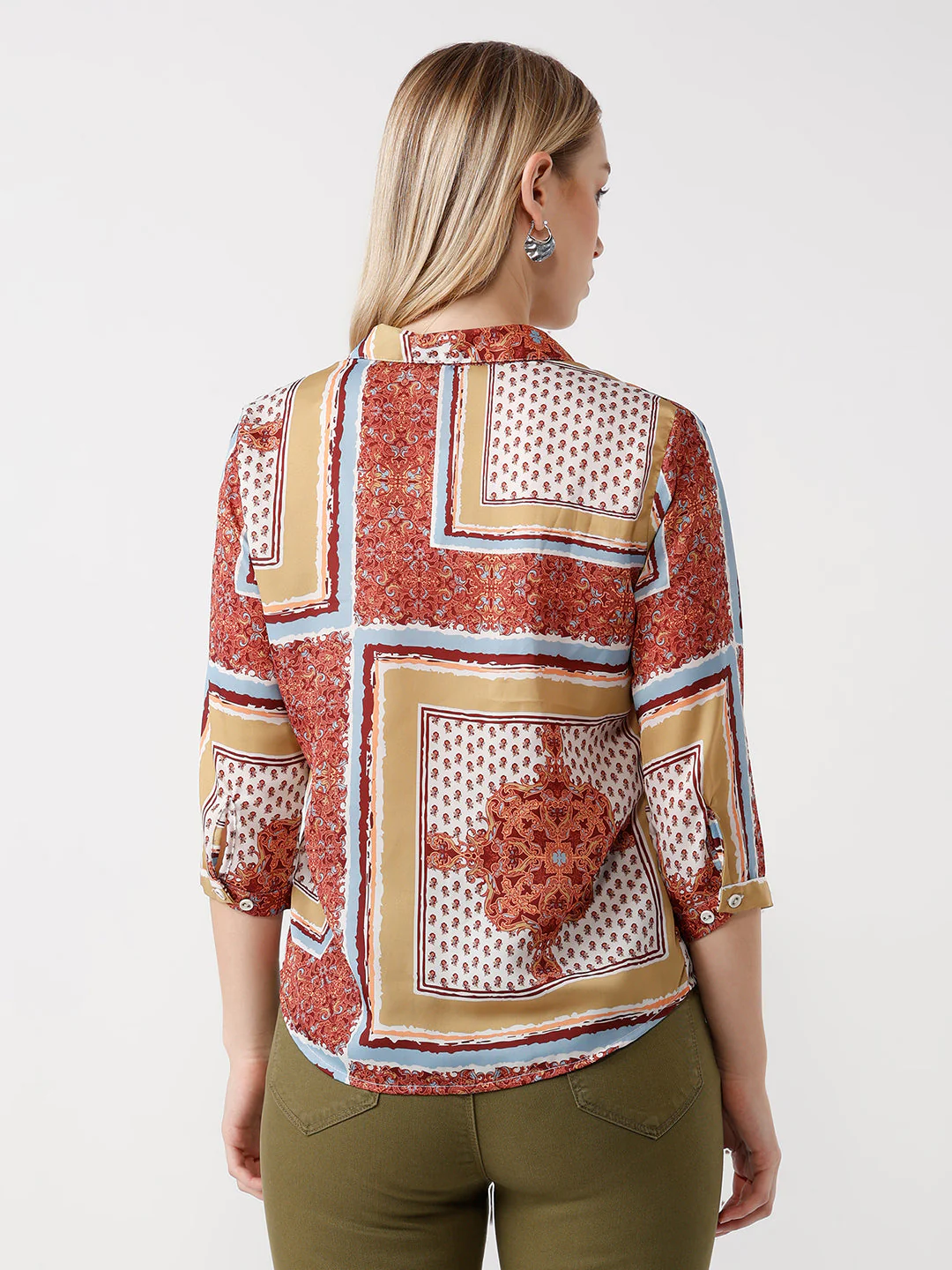 Women Slim Fit Bohemianprint Shirt - Image 3