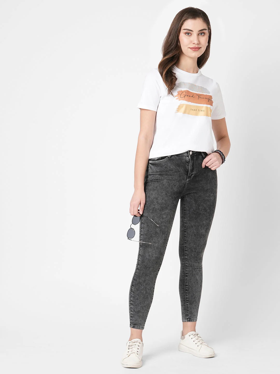 Women Slim Fit Boxy Graphic Tees - Image 2