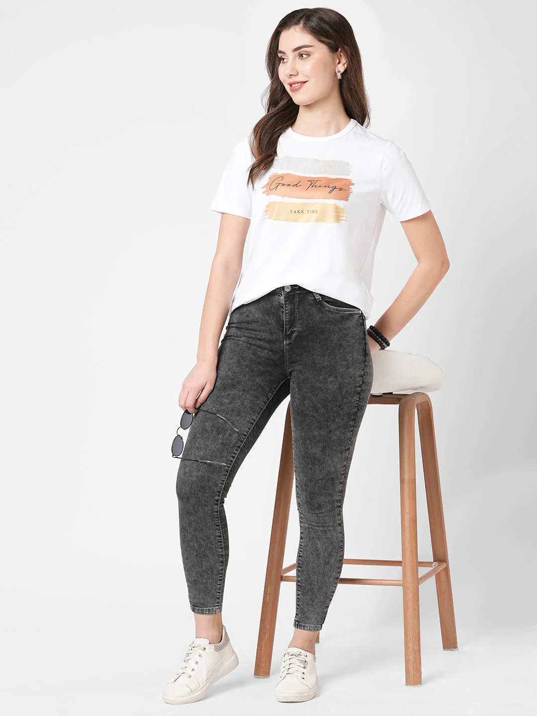Women Slim Fit Boxy Graphic Tees - Image 4