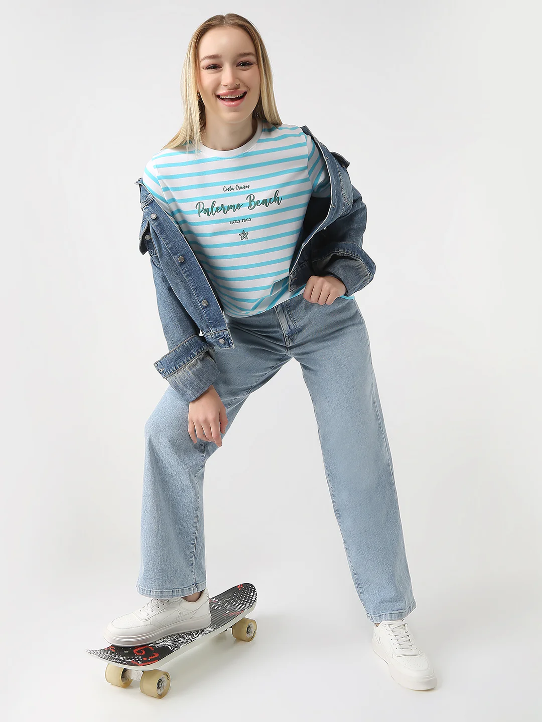Women Slim Fit Boxy T-Shirt