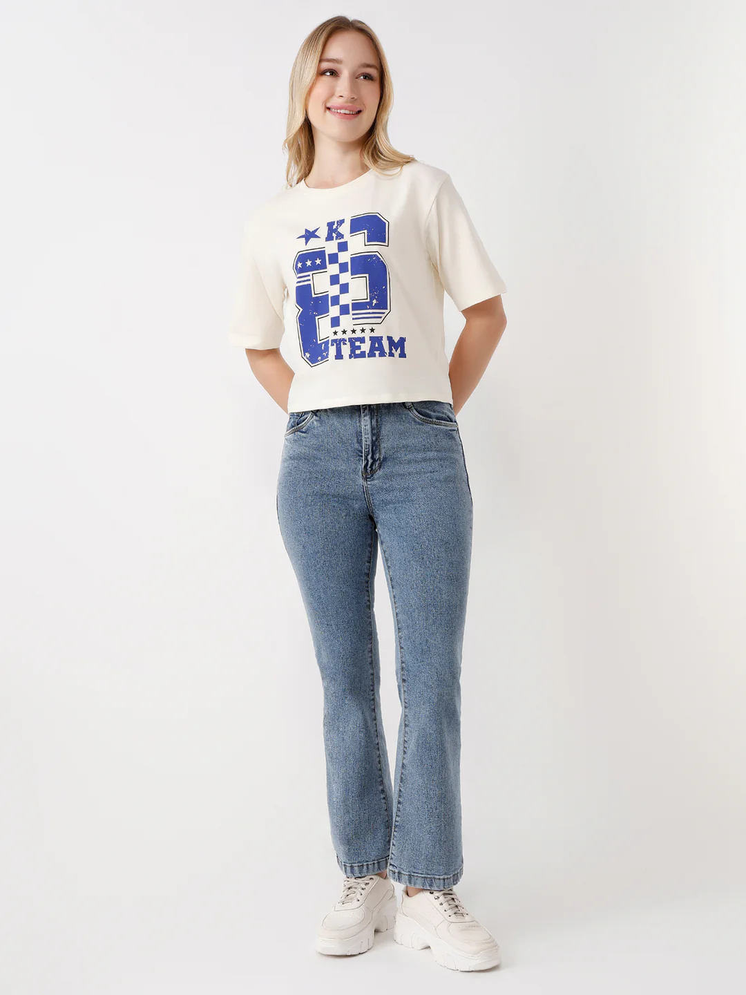Women Slim Fit Crop T-Shirt - Image 2