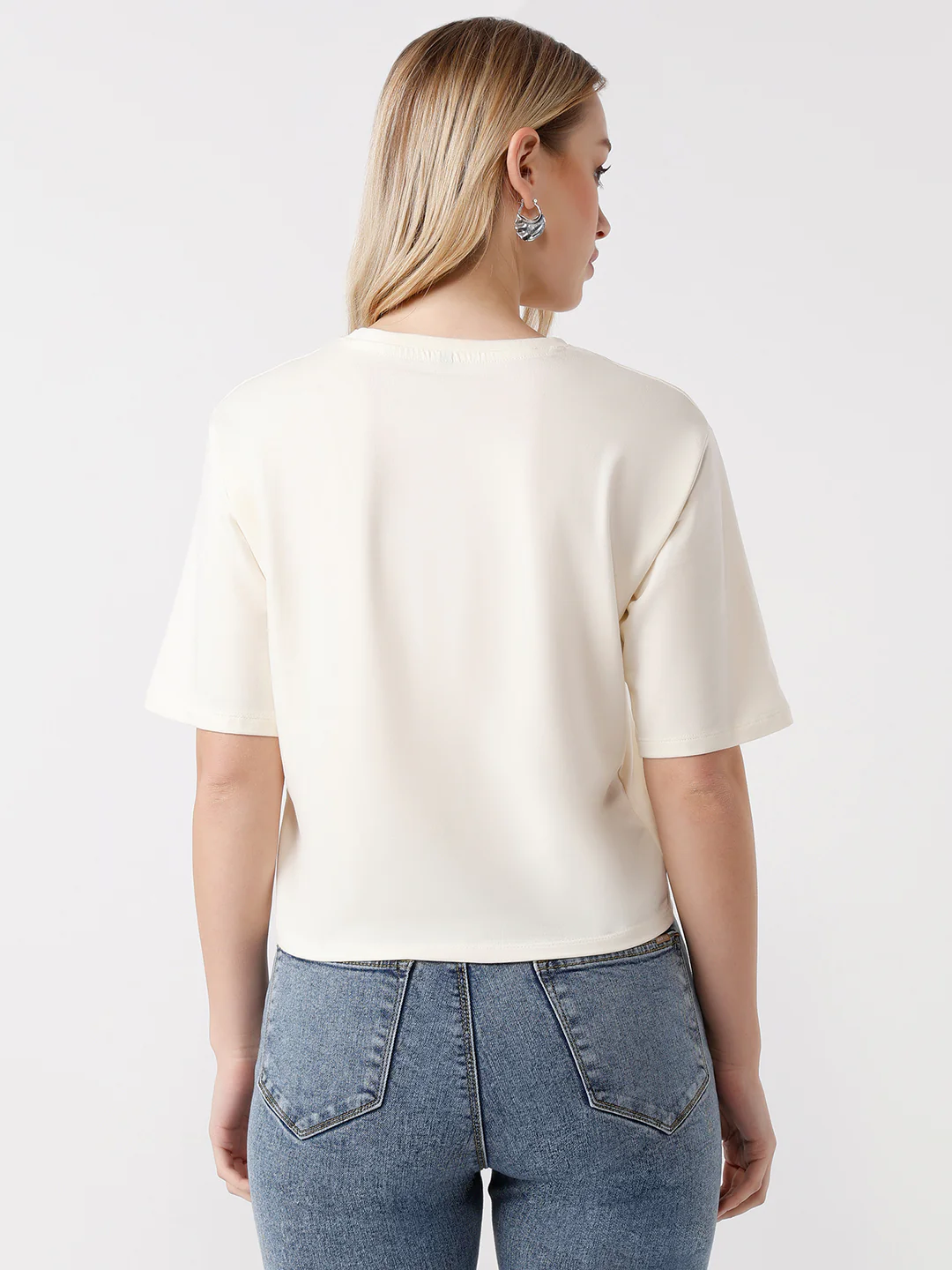 Women Slim Fit Crop T-Shirt - Image 3