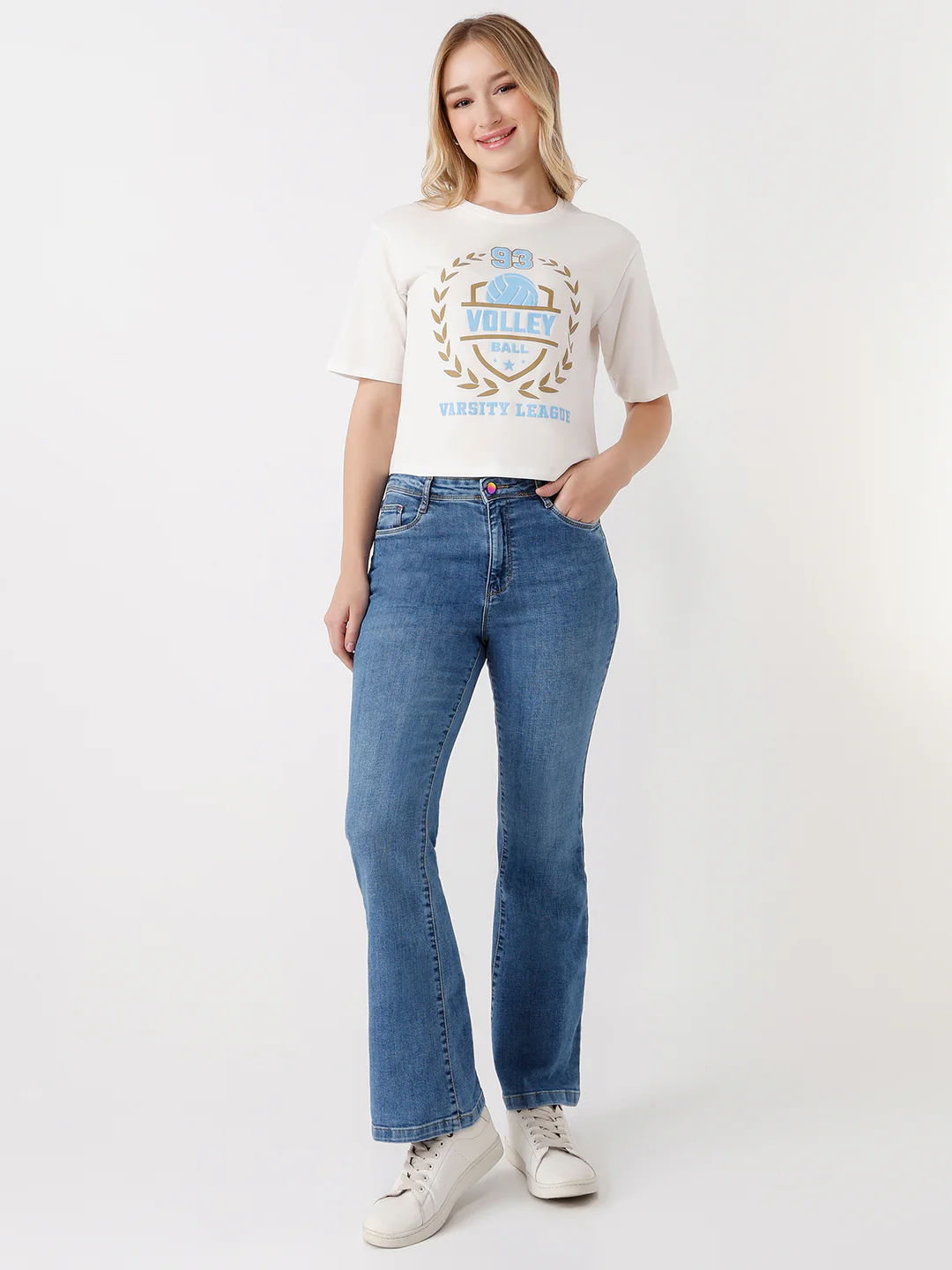 Women Slim Fit Crop T-Shirt - Image 2