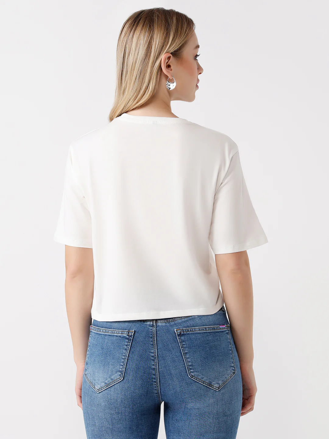 Women Slim Fit Crop T-Shirt - Image 3