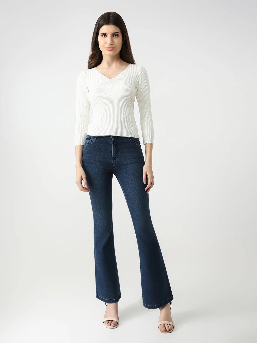 Women Slim Fit Flat Knit Top - Image 2