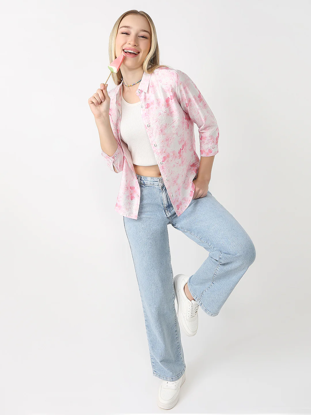 Women Slim Fit Floral Shirt