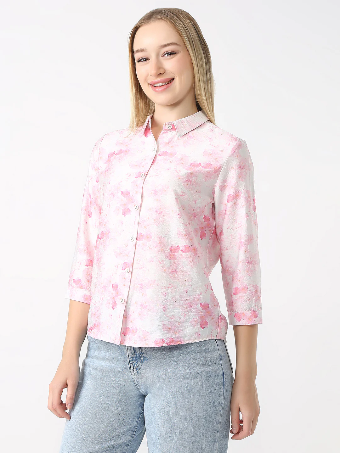Women Slim Fit Floral Shirt - Image 5