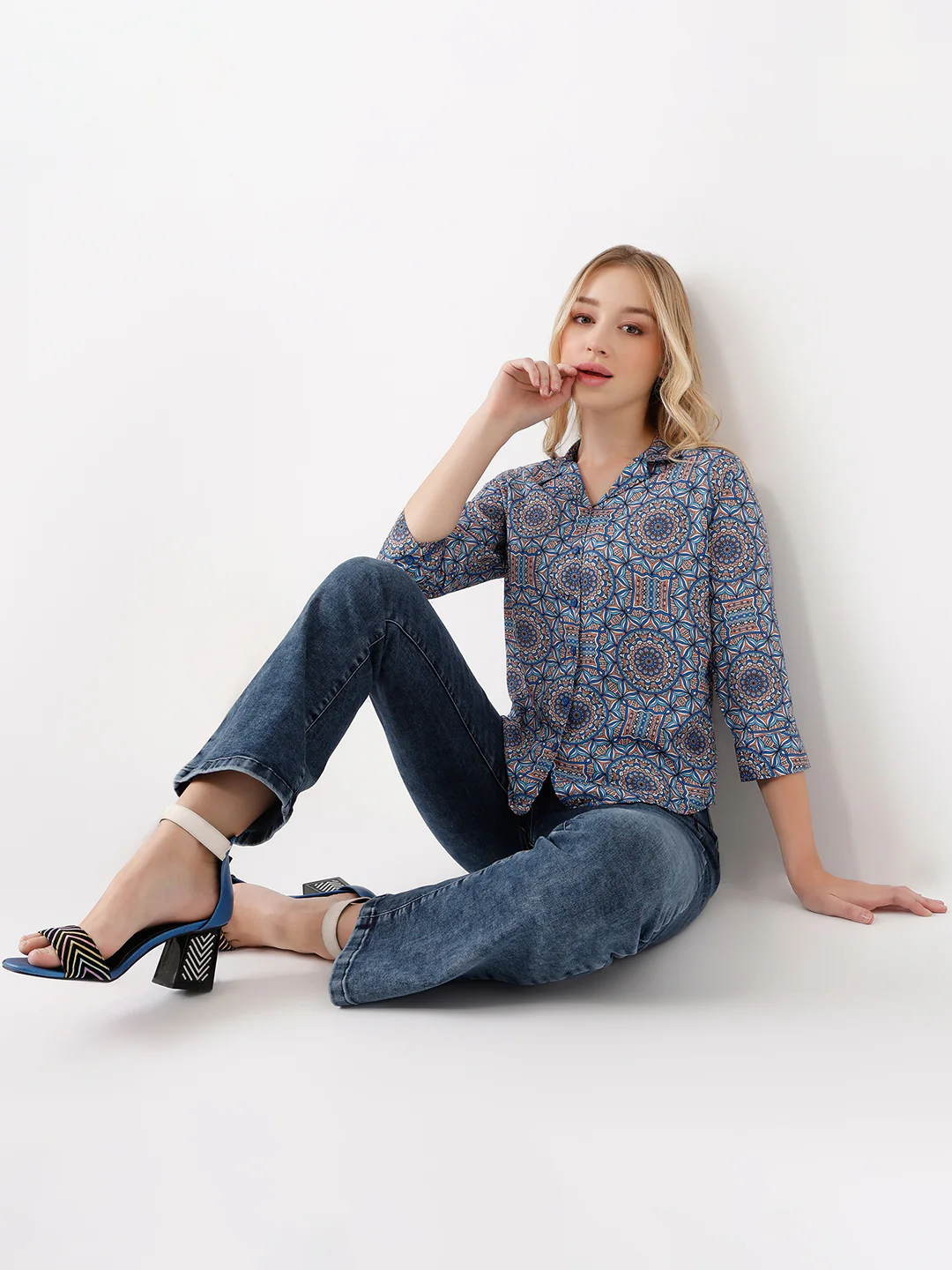 Women Slim Fit Kaleidoscope Shirt - Image 2