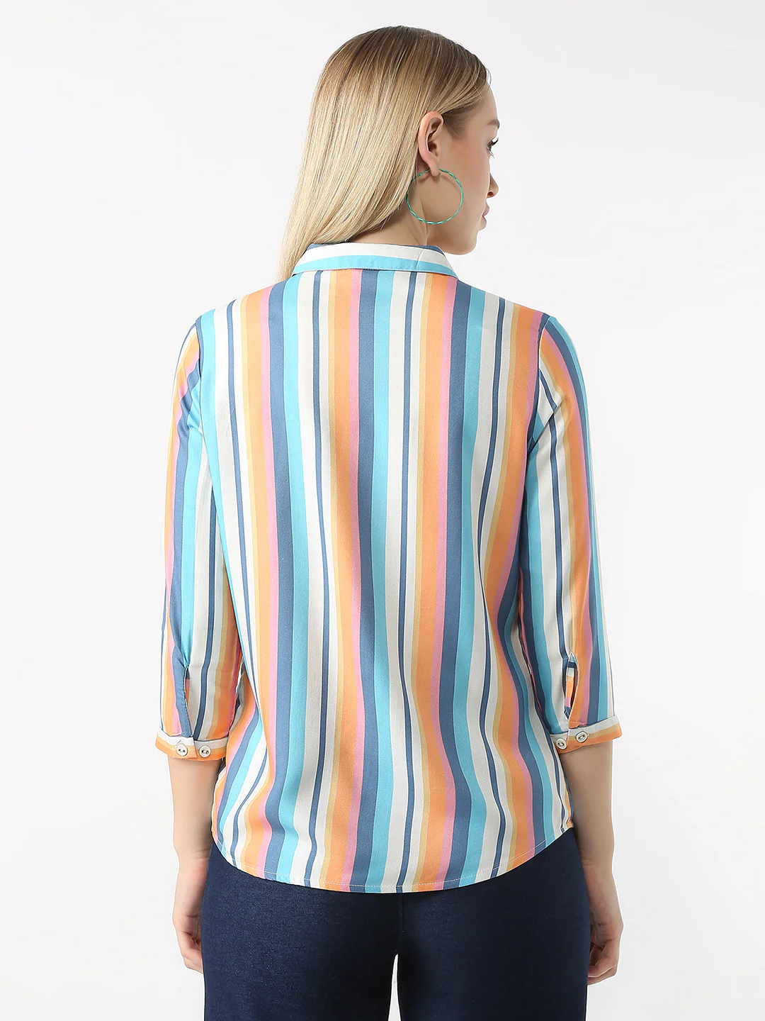 Women Slim Fit Stripe Shirt