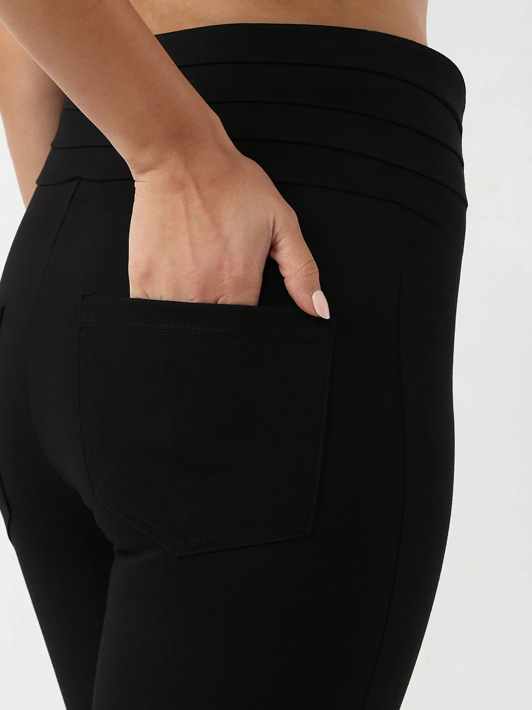 Women Solid Flare Treggings - Image 7