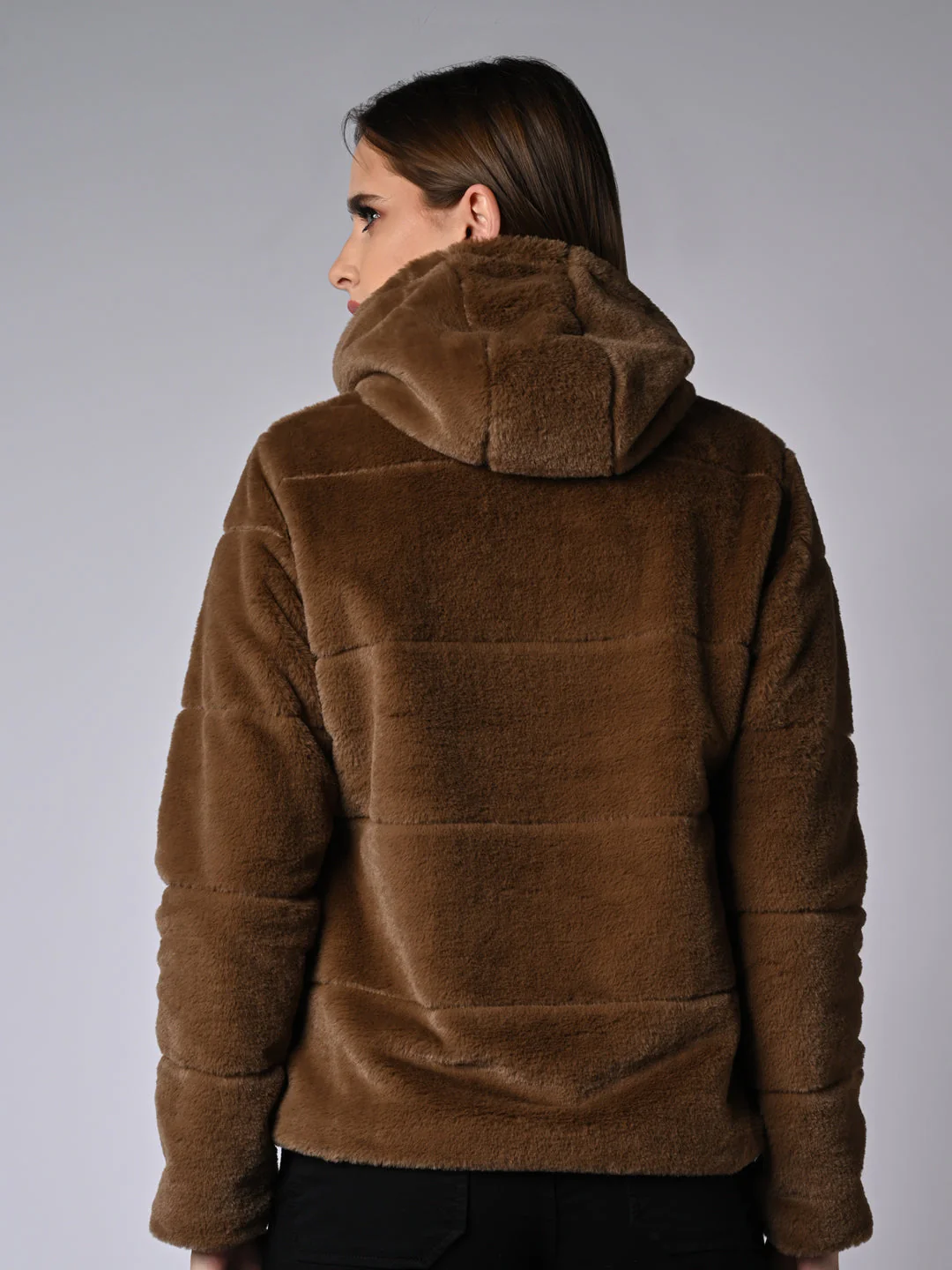 Women Solid Winter Jacket - Image 3