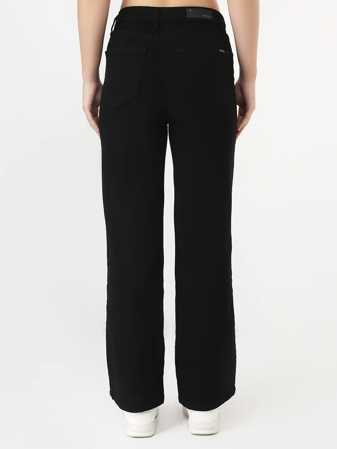 Women Solid Loose Straight Jeans - Image 3