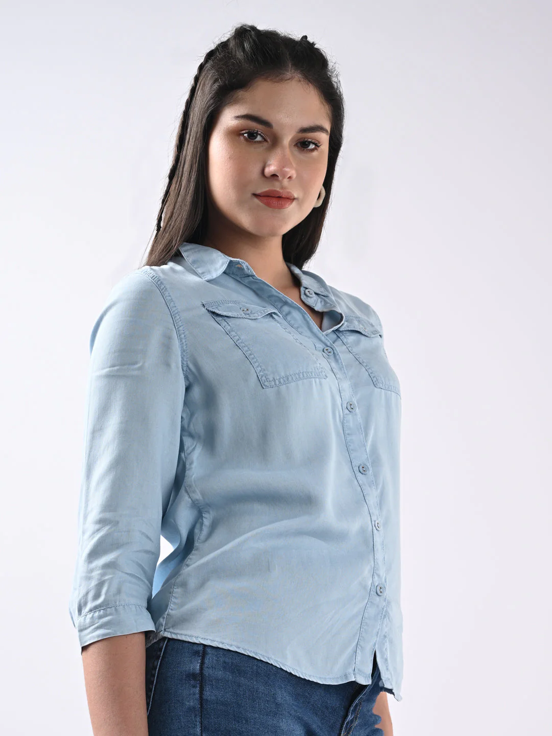 Women Solid Shirt - Image 4