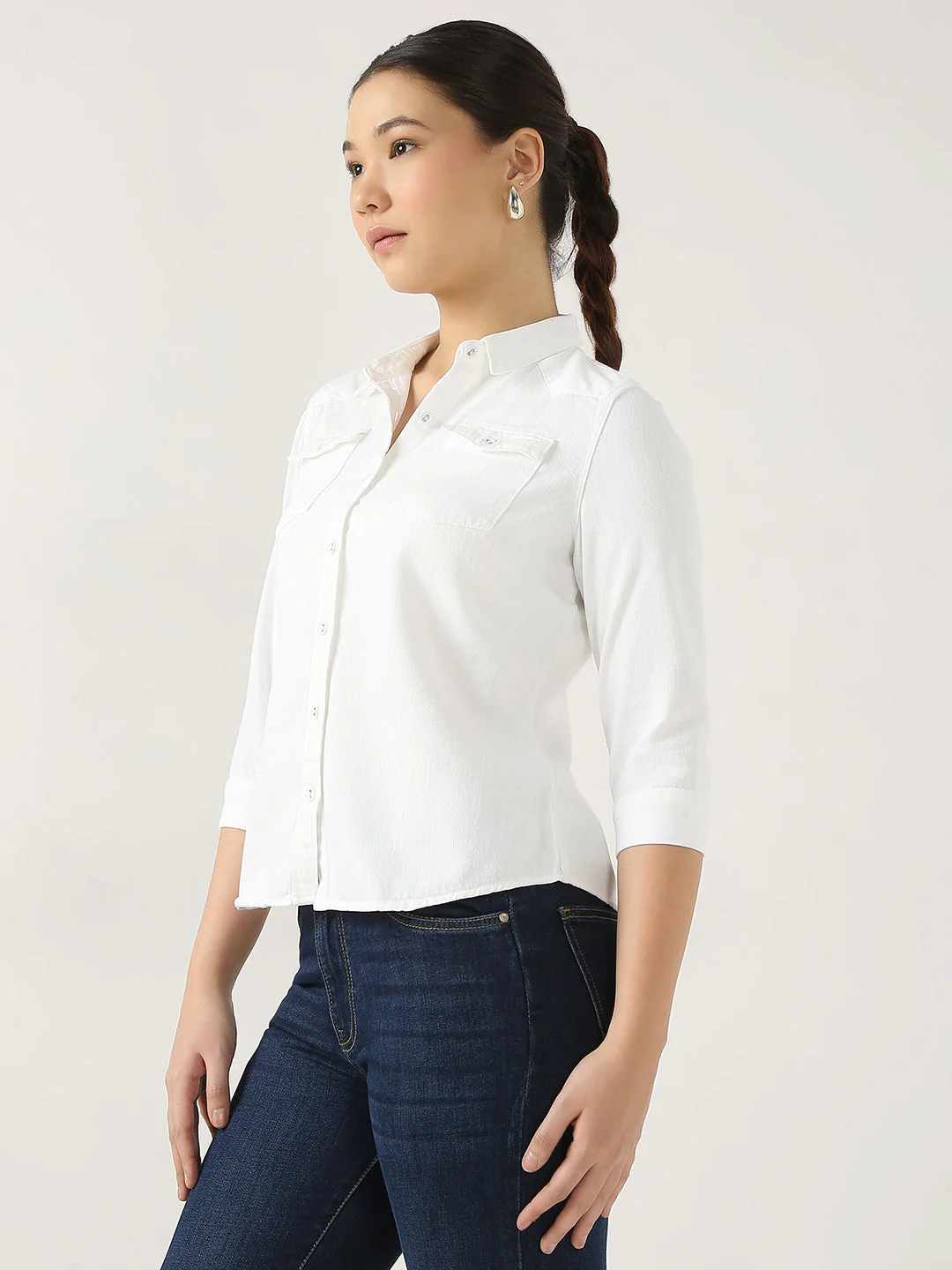 Women Solid Shirt - Image 4