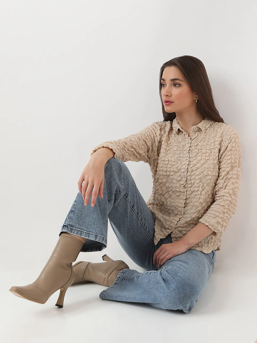 Women Solid Shirt - Image 2