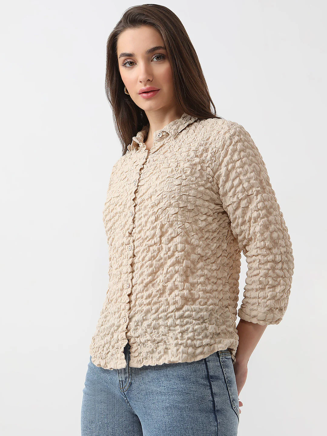 Women Solid Shirt - Image 4