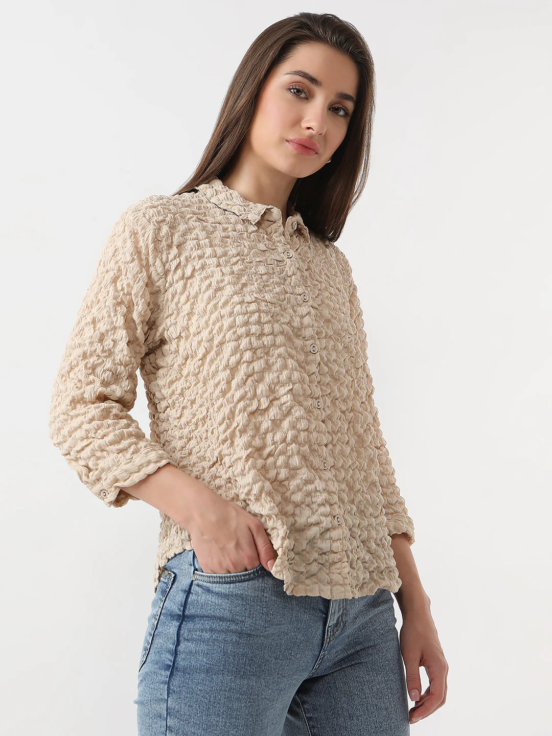Women Solid Shirt - Image 5