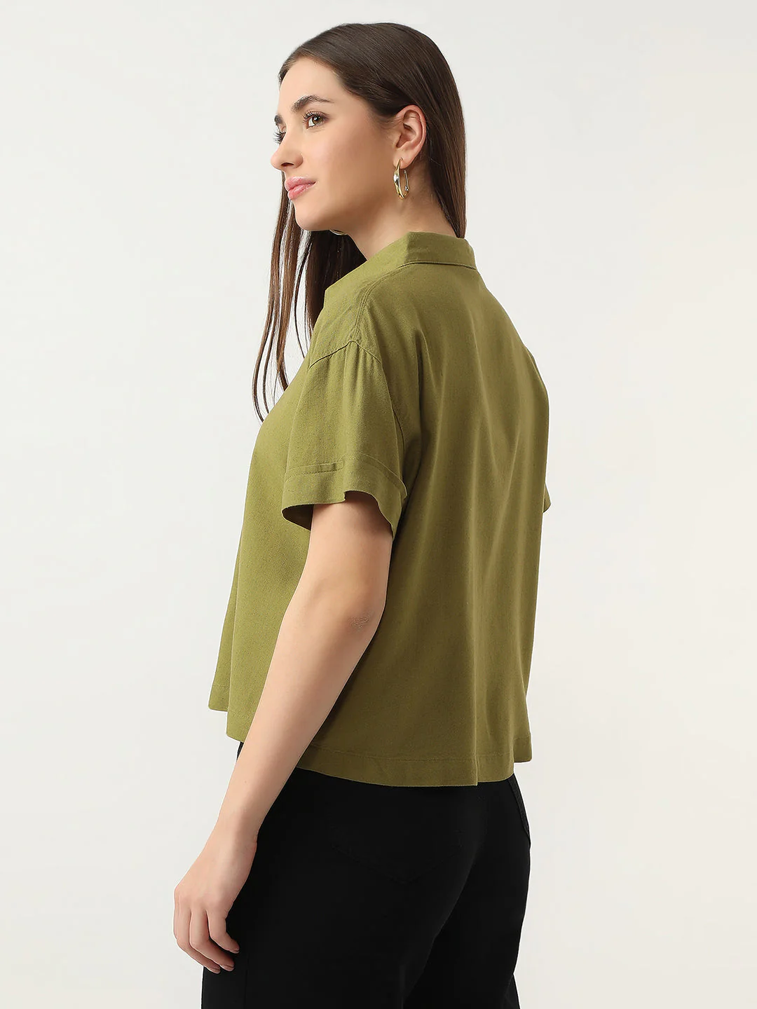 Women Solid Shirt - Image 3