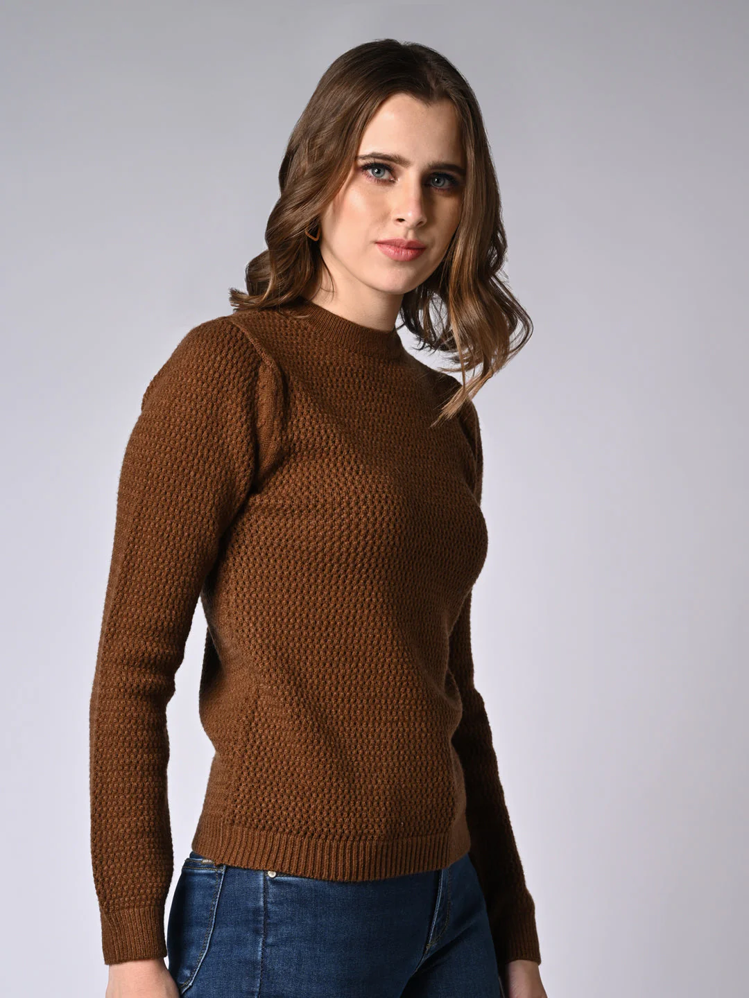Women Solid Sweater - Image 4