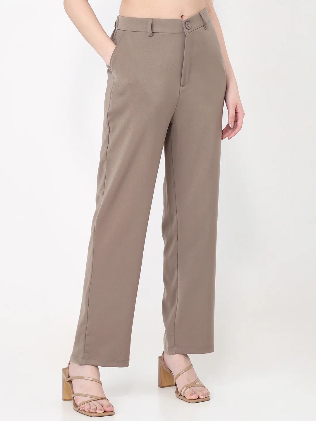 Women Mouse High-Rise Straight Fit Korean Pants - Image 6