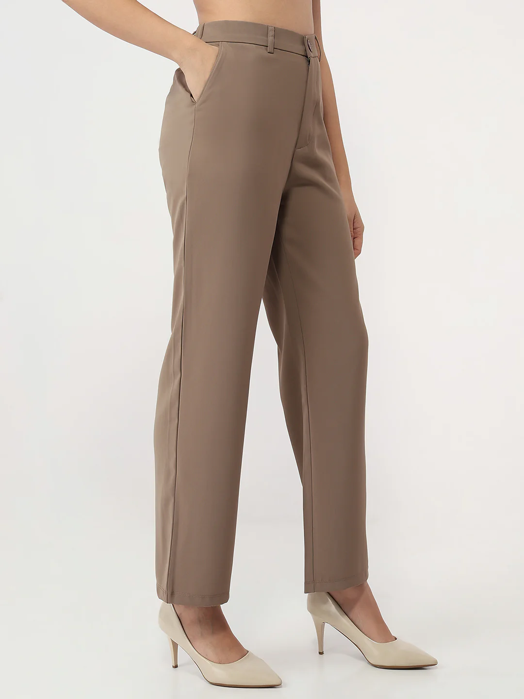 Women Stone Loose Straight Fit Korean Pants - Image 5