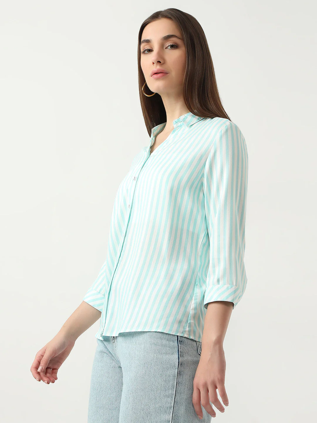 Women Stripe Shirt - Image 5
