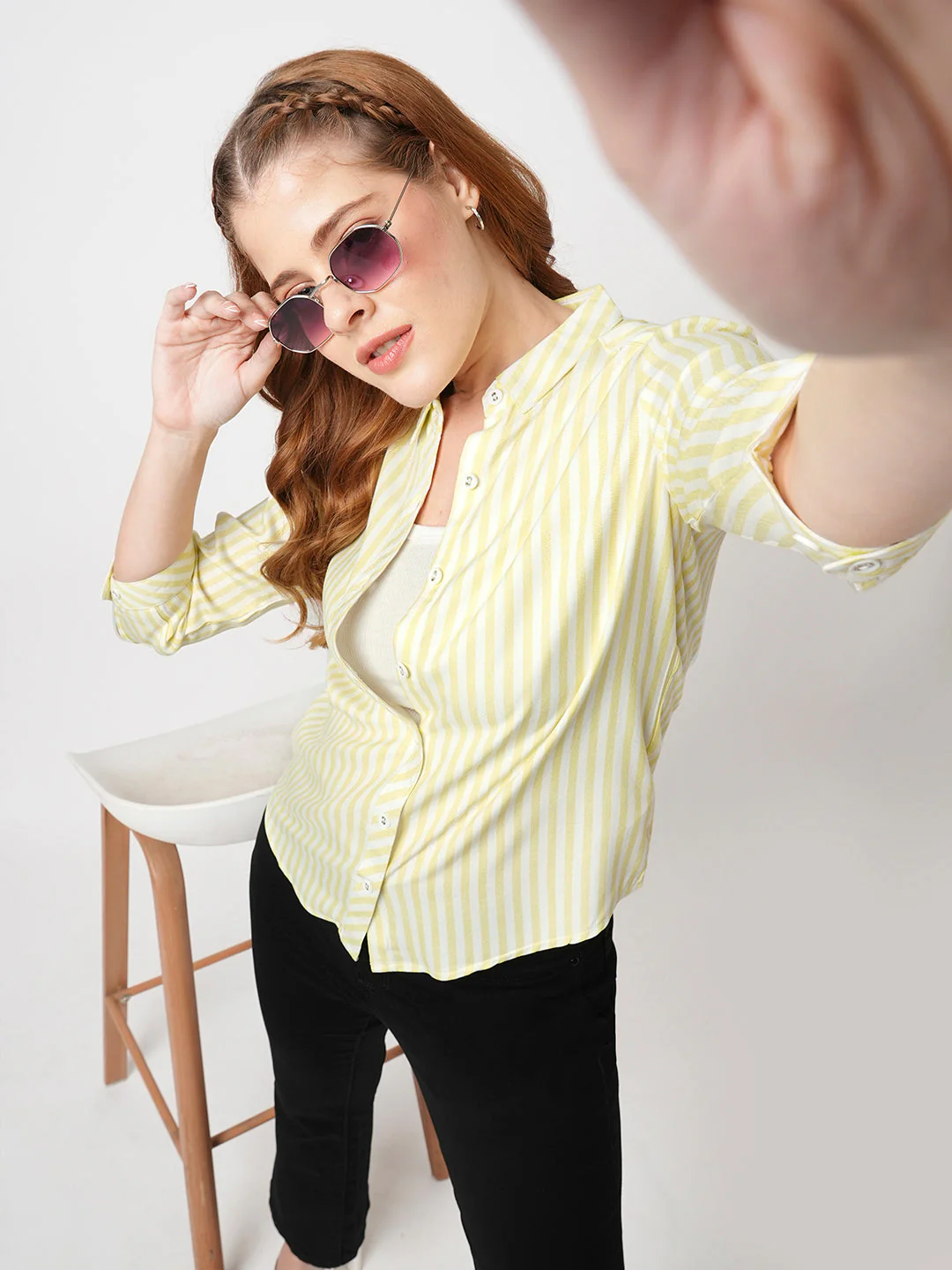 Women Striped Shirt - Image 4