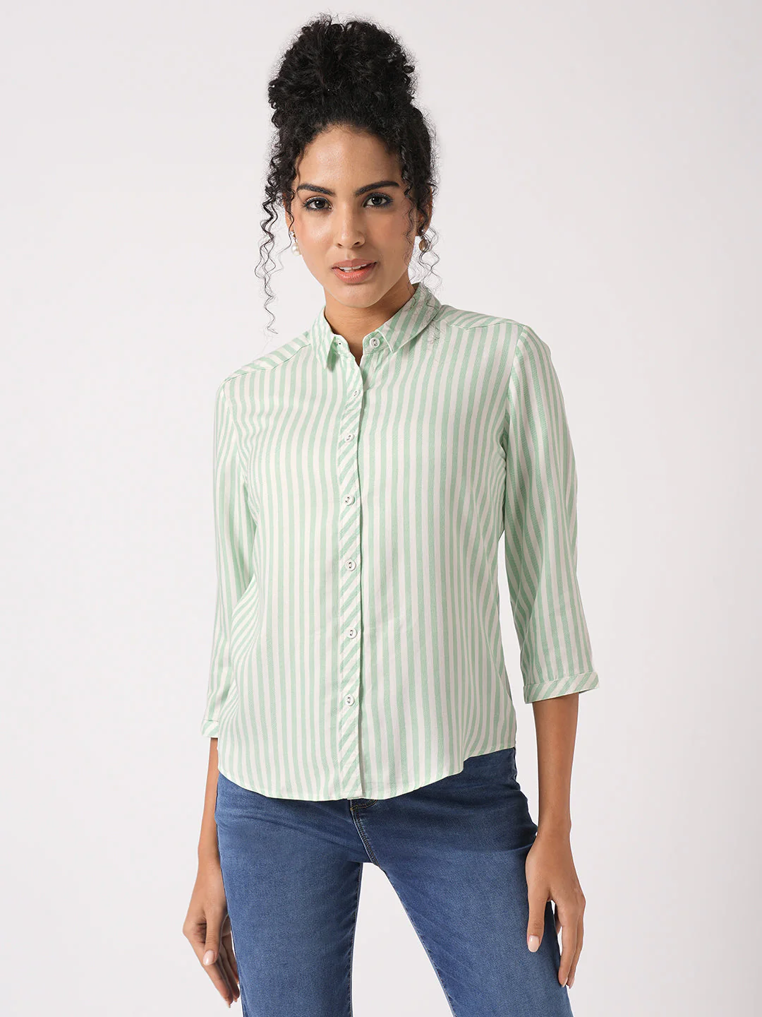 Women Striped Shirt - Image 2