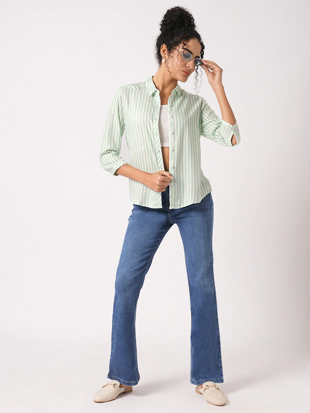 Women Striped Shirt - Image 4