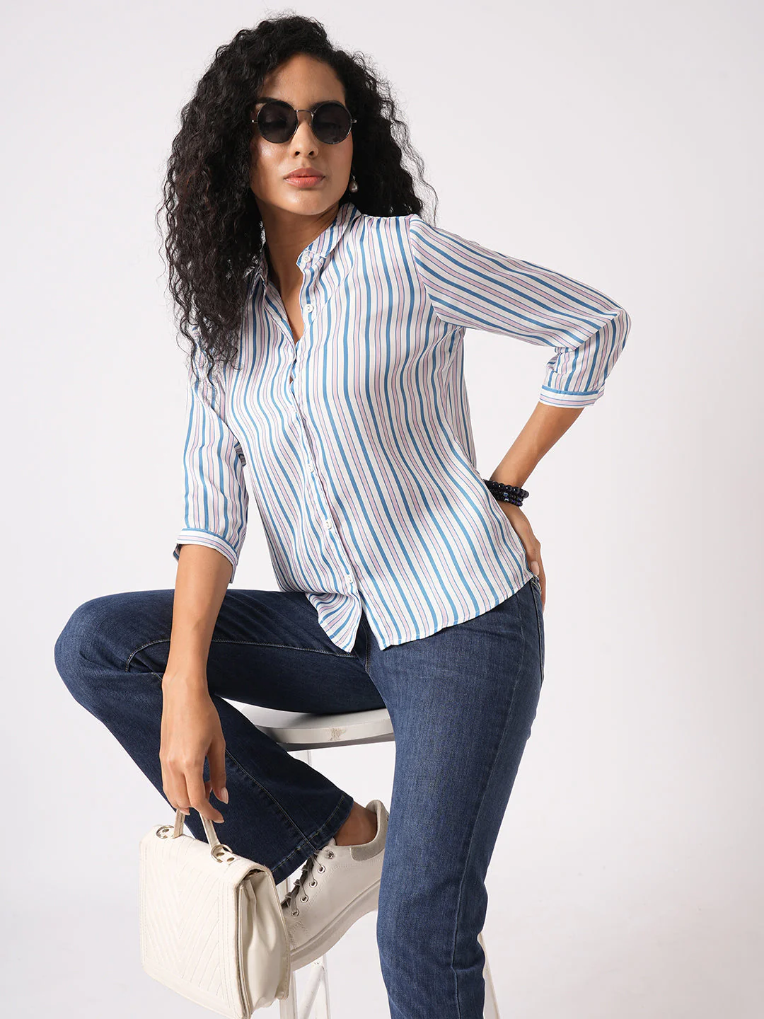 Women Striped Shirt - Image 4
